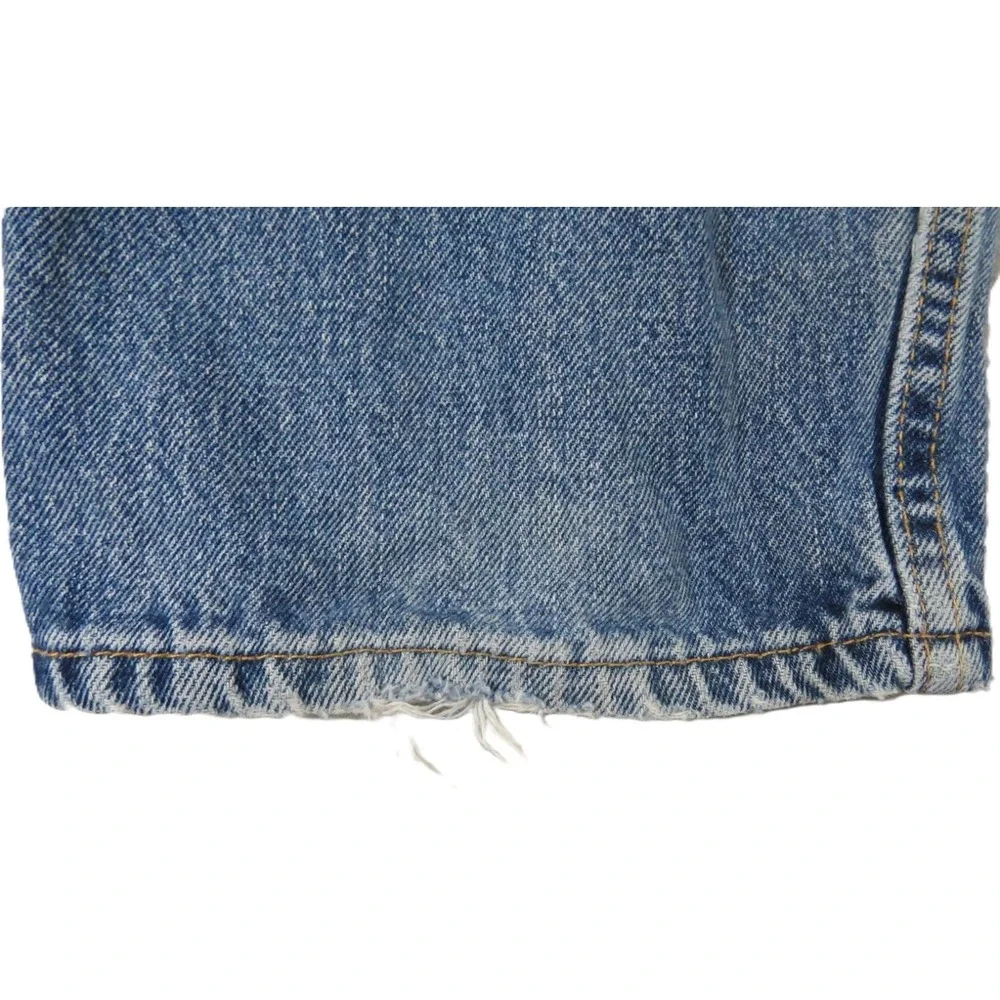 Levis VTG 90s 505 Straight Denim‎ Jeans Men 34x32 Light Wash Blue Made in USA